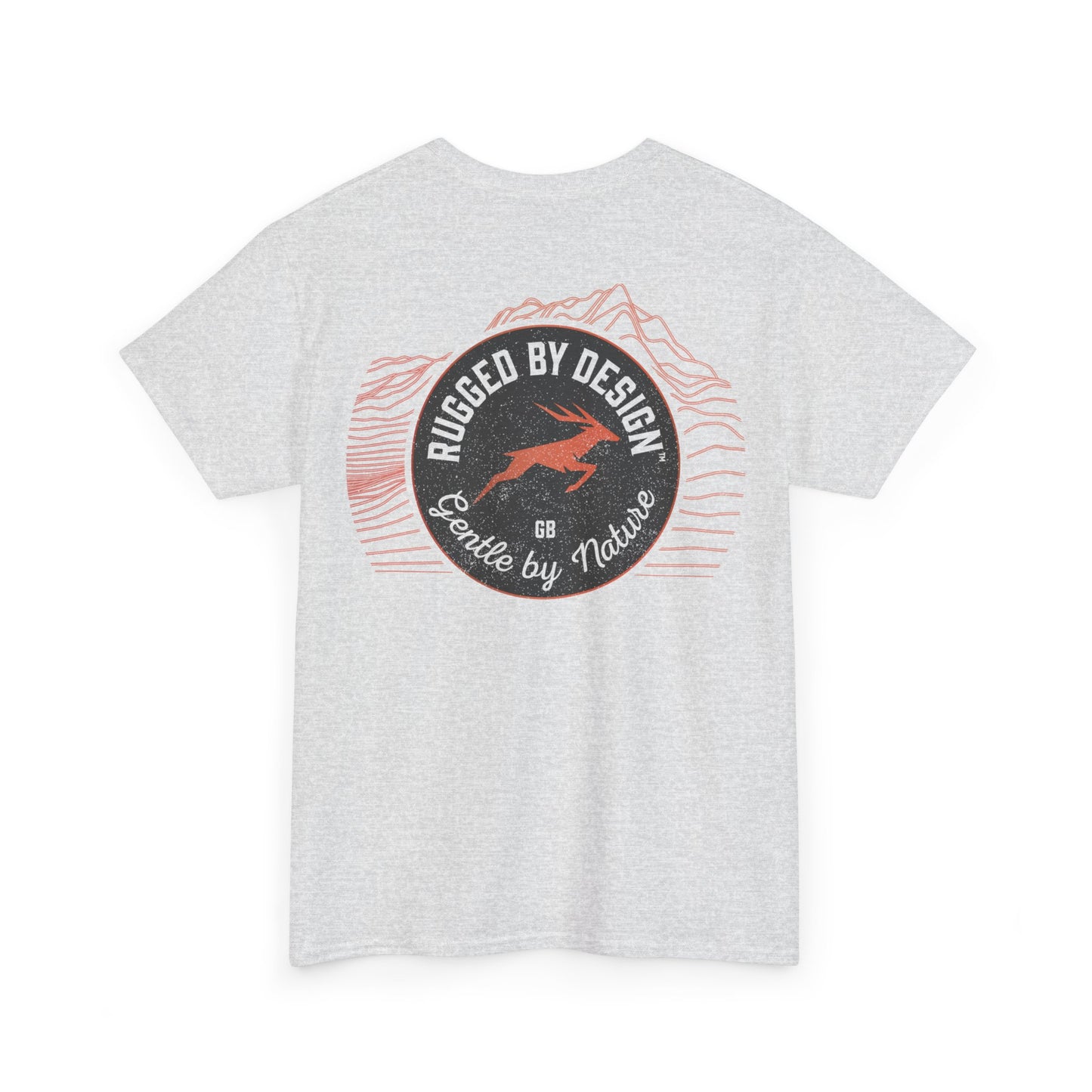 Rugged by Design™ – Gentle by Nature Ridge (Back Print) T-Shirt – Mens/Unisex