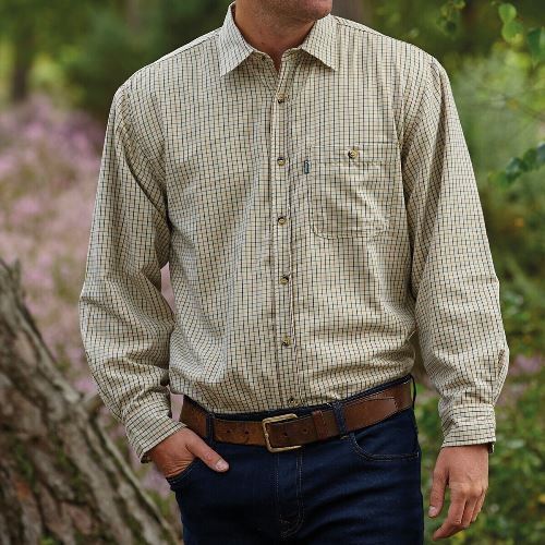 68164068 Mens Champion Country Fleece Lined Check Shirt