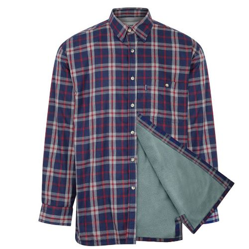 68164070 Mens Champion Country Fleece Lined Check Shirt