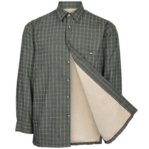 68164072 Mens Champion Country Fleece Lined Check Shirt