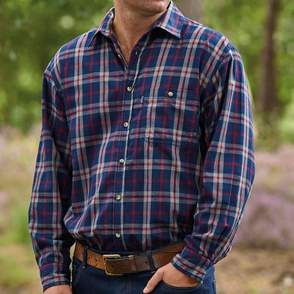 68164067 Mens Champion Country Fleece Lined Check Shirt
